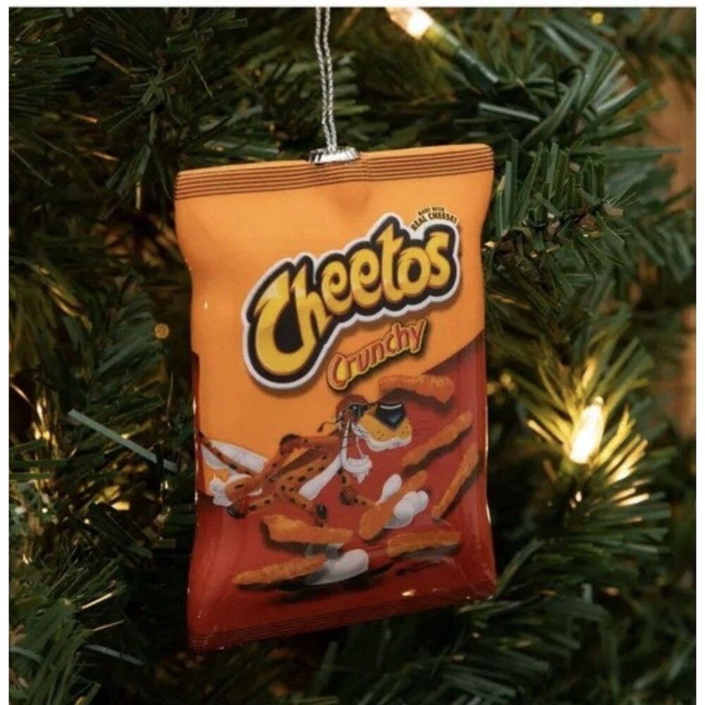 Cheetos Christmas Novelty Ornament Orange Red Yellow cheetah - Picture 2 of 6